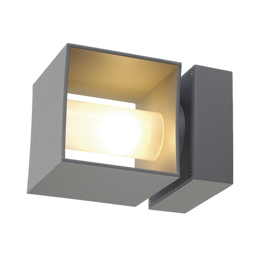 Marbel 1000335 SLV SQUARE TURN G9 светильник настенный IP44 для лампы QT14 G9 42Вт макс., серебристый (ex 2