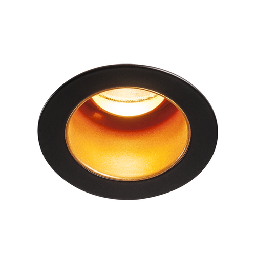 Marbel 1001927 SLV HORN MEDI LED светильник встраиваемый 350мА 5Вт с LED 3000К, 275лм, 15°, черный/ золотой