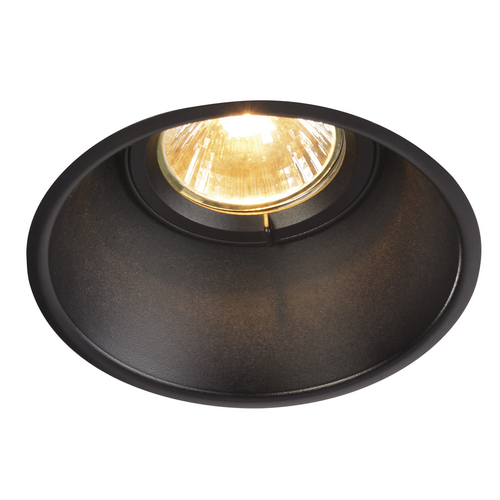 Marbel 113140 SLV HORN-T GU10 светильник встраиваемый для лампы GU10 50Вт макс., матовый черный