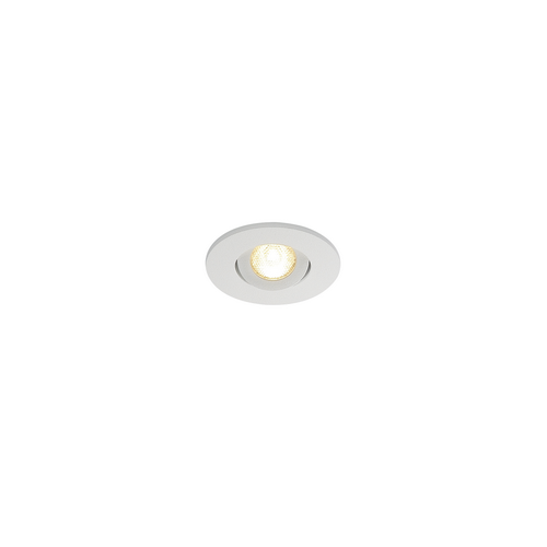 Marbel 113971 SLV NEW TRIA 40 ROUND CS светильник встраиваемый IP44 4.4Вт с БП и LED 3000К, 143лм, 30°, бел