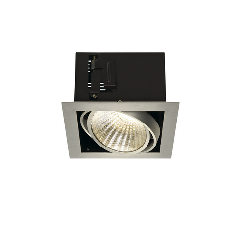 Marbel 115736 SLV KADUX 1 XL LED светильник встраиваемый 29Вт с БП и LED 3000К, 2500лм, 30°, 1-10В, м. алюм