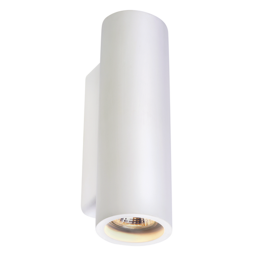 Marbel 148060 SLV PLASTRA UP-DOWN TUBE WL-3 светильник настенный для 2х ламп GU10 по 35Вт макс., белый гипс