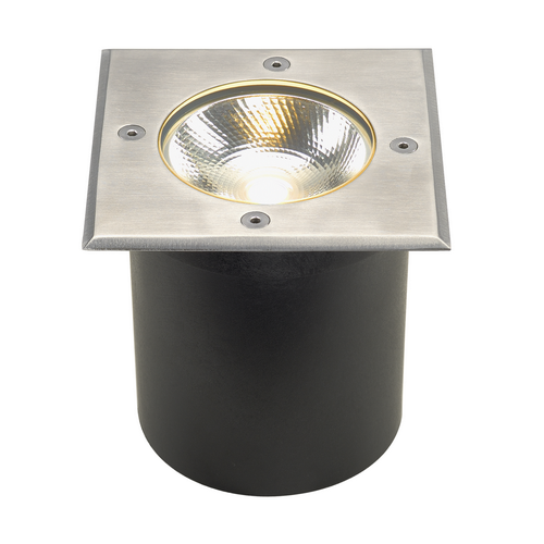 Marbel 227604 SLV ROCCI SQUARE светильник встраиваемый IP67 9.8Вт c LED 3000К, 580лм, 20°, сталь