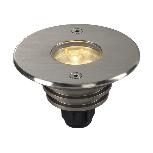 Marbel 233500 SLV DASAR® 92 светильник встраиваемый IP67 12-24В= 7Вт c LED 3000К, 360лм, 40°, сталь
