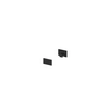 1000477 GRAZIA 10, заглушка плоская для плоского профиля, 2шт., черный SLV by Marbel