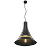 1001265 BATO 45 E27 PD светильник подвесной для лампы E27 60Вт макс., черный/ латунь SLV by Marbel