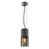 155714 LISENNE PD светильник подвесной для лампы E27 23Вт макс., темно-серый базальт/ дымчатое стекло SLV by Marbel