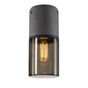 231361 LISENNE CL светильник потолочный IP44 для лампы E27 23Вт макс., темно-серый базальт/ стекло дымч. SLV by Marbel