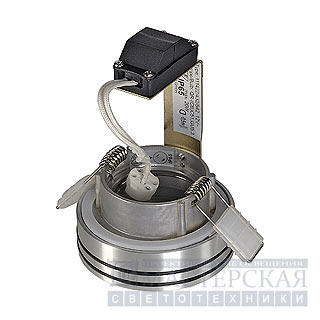 Marbel 111432 SLV DORU светильник встр. IP65 MR16 20Вт макс., алюминий/стекло матовое