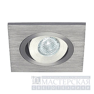 Marbel 111871 SLV LELEX 1 светильник встр. с белым LED 1Вт, мат. алюминий