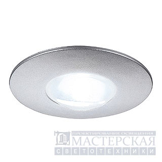 Marbel 112241 SLV DEKLED светильник встр. с белым LED 1Вт, серебристый