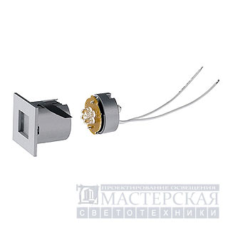 Marbel 112711 SLV MINI FRAME LED светильник встр. с 4 белыми LED 0.3Вт, серебристый