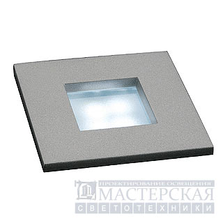 Marbel 112717 SLV MINI FRAME LED светильник встр. с 4 синими LED 0.3Вт, серебристый