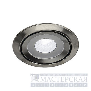 Marbel 115815 SLV LUZO LED DISK светильник встр. 15.2Вт, 4000К, 850lm, серый металлик