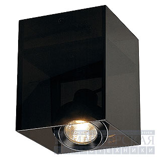 Marbel 117221 SLV ACRYLBOX GU10 SINGLE светильник накл. GU10 50Вт макс., черный