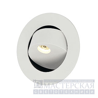 Marbel 146362 SLV GILALED светильник встр. с WW LED 3Вт и LED 0.06Вт, текстурный белый