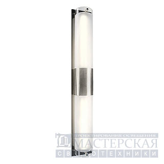 Marbel 147455 SLV Z 211 светильник настенный 2xTC-S G23 по 11Вт, серый металлик/стекло частично матовое