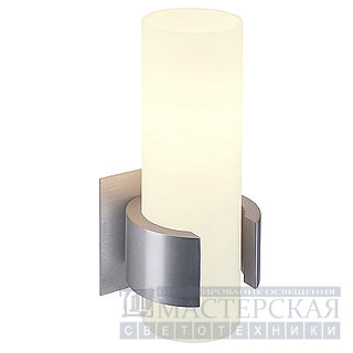 Marbel 147519 SLV DENA 1 светильник настенный E14 40Вт макс., алюминий/стекло белое