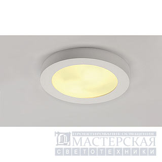 Marbel 148001 SLV GL 105 E27 ROUND светильник пот. 2xE27 по 25Вт макс., белый гипс