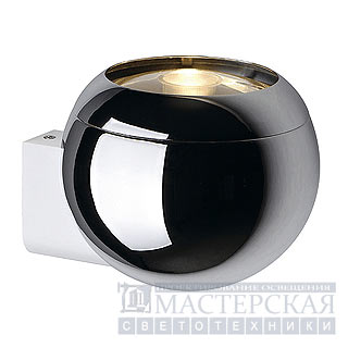 Marbel 149031 SLV LIGHT EYE BALL WALL светильник настенный ES111 75Вт макс., хром/белый