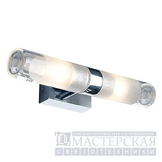 Marbel 151282 SLV MIBO WALL UP-DOWN светильник наст. IP21 2х G9 25Вт, хром/стекло частично матовое