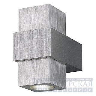 Marbel 151362 SLV AIDAN UP-DOWN светильник настенный 2хLED 1Вт, алюминий/LED белый теплый