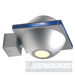 Marbel 151757 SLV UFO BEAM светильник настенный IP44 G9 40Вт макс., серебристый/синий