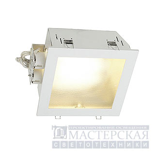 Marbel 160041 SLV KOTAK светильник встр. с ЭПРА 2xTC-DE G24q-3 по 26Вт, стекло матовое/белый