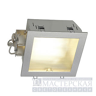 Marbel 160049 SLV KOTAK светильник встр. с ЭПРА 2xTC-DE G24q-3 по 26Вт, стекло матовое/серебристый