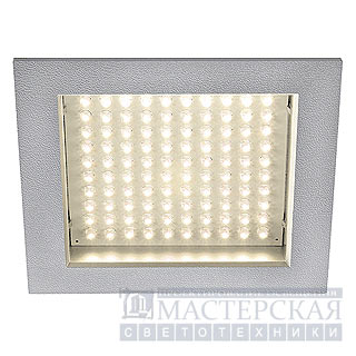 Marbel 160352 SLV LEDPANEL 100 светильник встр. с БП и 100 белыми теплым LED общ 8.5Вт, серебристый