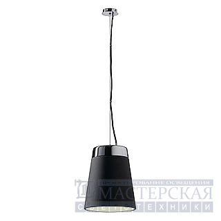 Marbel 165500 SLV CONE SHADE TINTO светильник подв. E27 60Вт макс., хром/черный
