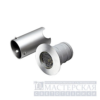 Marbel 227461 SLV TRAIL-LITE светильник встр. IP65 c 4-мя белыми LED 0.3Вт, сталь/стекло матовое