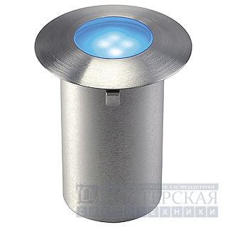 Marbel 227467 SLV TRAIL-LITE светильник встр. IP65 c 4-мя синими LED 0.3Вт, сталь/стекло матовое