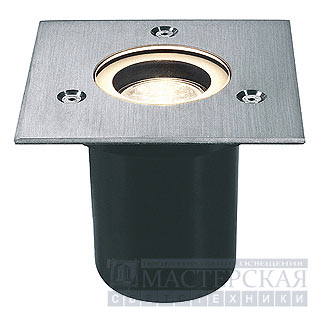 Marbel 227580 SLV ADJUST SQUARE MR16 светильник встр. IP67 MR16 35Вт макс., сталь