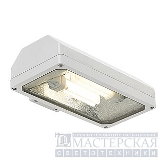 Marbel 228011 SLV THEOS FLOOD TC-D светильник настенный IP44 с ЭмПРА 2xTC-D G24d-3 по 26Вт, белый