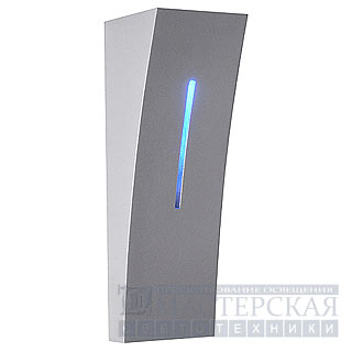 Marbel 230767 SLV DELWA BLUE светильник настенный IP44 с белым LED 5Вт и синим LED 1Вт, алюминий