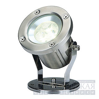 Marbel 230801 SLV NAUTILUS LED 304/100B светильник IP55 3x белыми LED по 1Вт, сталь