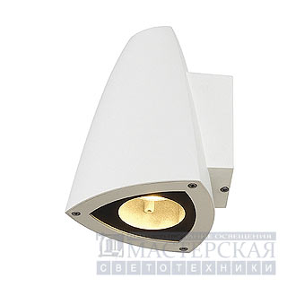 Marbel 231701 SLV CONE GU10 светильник настенный IP44 GU10 50Вт макс, белый