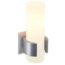 DENA 1 светильник настенный для свечеобразной лампы E14 40Вт макс., алюминий / стекло белое