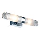 MIBO WALL UP-DOWN светильник настенный IP21 для 2-x ламп G9 по 25Вт, хром / стекло частично матовое