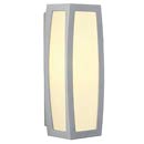 230084 SLV MERIDIAN BOX wall lamp, silvergrey, E27, max. 20W, with motion detector