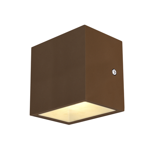 Marbel 1002034 SLV SITRA CUBE LED светильник настенный IP44 10Вт с LED 3000К, 2х 560лм, 2х 90°, бурый