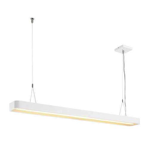 Marbel 1002838 SLV WORKLIGHT PD DALI светильник подвесной 49Вт с LED 3000K, 3600лм+1800лм, 110°, белый
