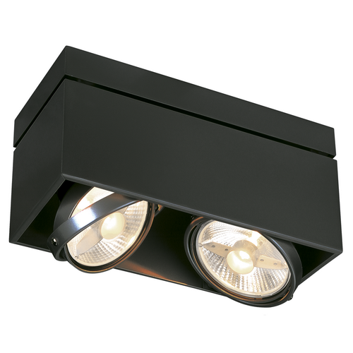Marbel 117110 SLV KARDAMOD SQUARE ES111 DOUBLE светильник потолочный для ламп ES111 2x75Вт макс., черный