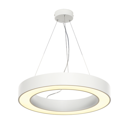 Marbel 133841 SLV MEDO RING 60 PD светильник подвесной 35Вт с LED 3000К, 2095лм, диммируемый 1-10В, белый