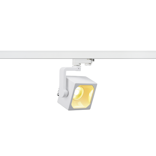 Marbel 152751 SLV 3Ph, EURO CUBE светильник 28.5Вт с LED 3000К, 2100лм, 60°, CRI>90, белый