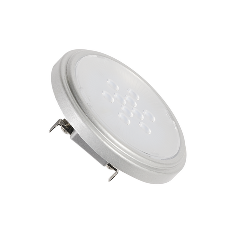 Marbel 560662 SLV LED QR111 G53 источник света 12В 50Гц, 9Вт, 2700K, 800лм, 40°, серебристый корпус