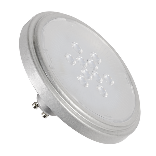 Marbel 560724 SLV LED QPAR111 GU10 источник света 230В, 7.9Вт, 4000K, 760лм, 40°, серебристый корпус