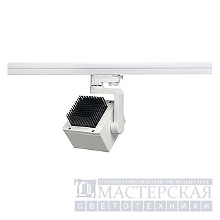 Marbel 152721 SLV 3Ph, EURO CUBE DLMI Spot светильник 28Вт, 3000К, 2000lm, 90гр., белый